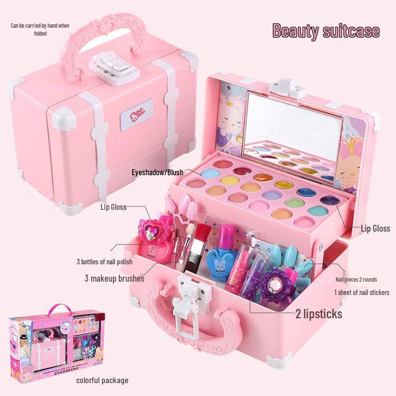 Cross-border Children's Washable Makeup Set - Colorful Cosmetics Toy for Girls' Stage Performance
