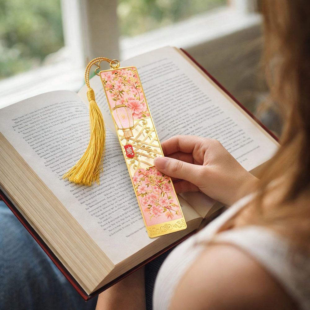 Wisiorek Dekoracyjny Metalowa Zakładka do Książek Zwisający Wisiorek Zakładki z Obrazami Olejnymi Artykuły Szkolne i Biurowe