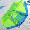 Large Mesh Beach Bag Polyester Breathable Foldable Toy Mesh Bag for Outdoor Travel Swimming Fitness Single Shoulder Handbag