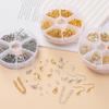 6Grids Alloy Accessories Jewelry Findings Set Repair Tools Lobster Clasp Open Jump Rings Earring Hooks for DIY Jewelry Making