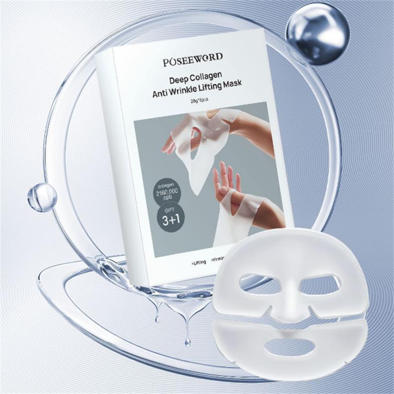 Deep Collagen Anti Wrinkle Lifting Mask Collagen Face Mask Overnight, Deep Collagen Mask for Lifting Firming Moisturizing