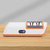 Compact Automatic Electric Knife Sharpener Machine - Dual Stage Coarse and Precision Grinding for Household Kitchen Tools
