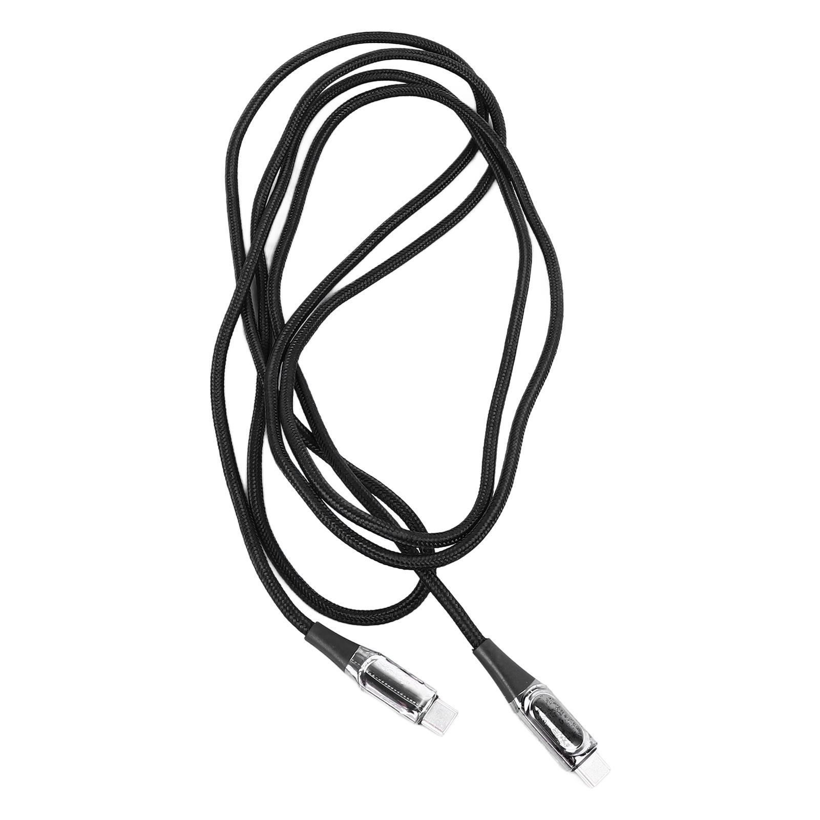 

100W USB C to USB C Cable Fast Charging Cable USB C Charger Cable with Digital Display for Phones Tablets Laptops 2M