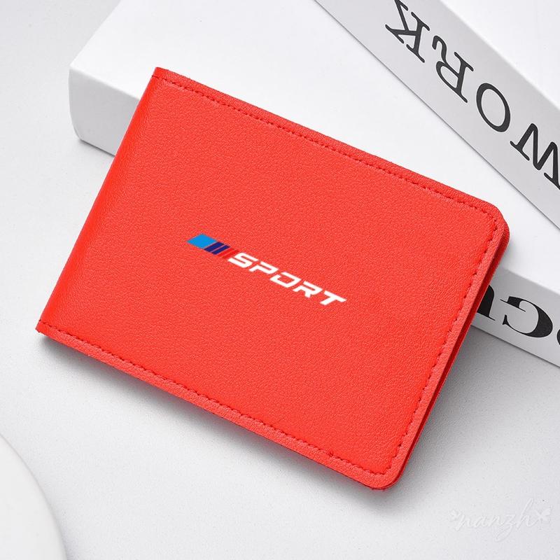Car Logo Coin Purse Wallet Credit ID Card Bag Leather Coin Purse For BMW 1 3 5 Series G30 G20 F30 F10 E60 X1 X3 E70 F15 F48a ya2