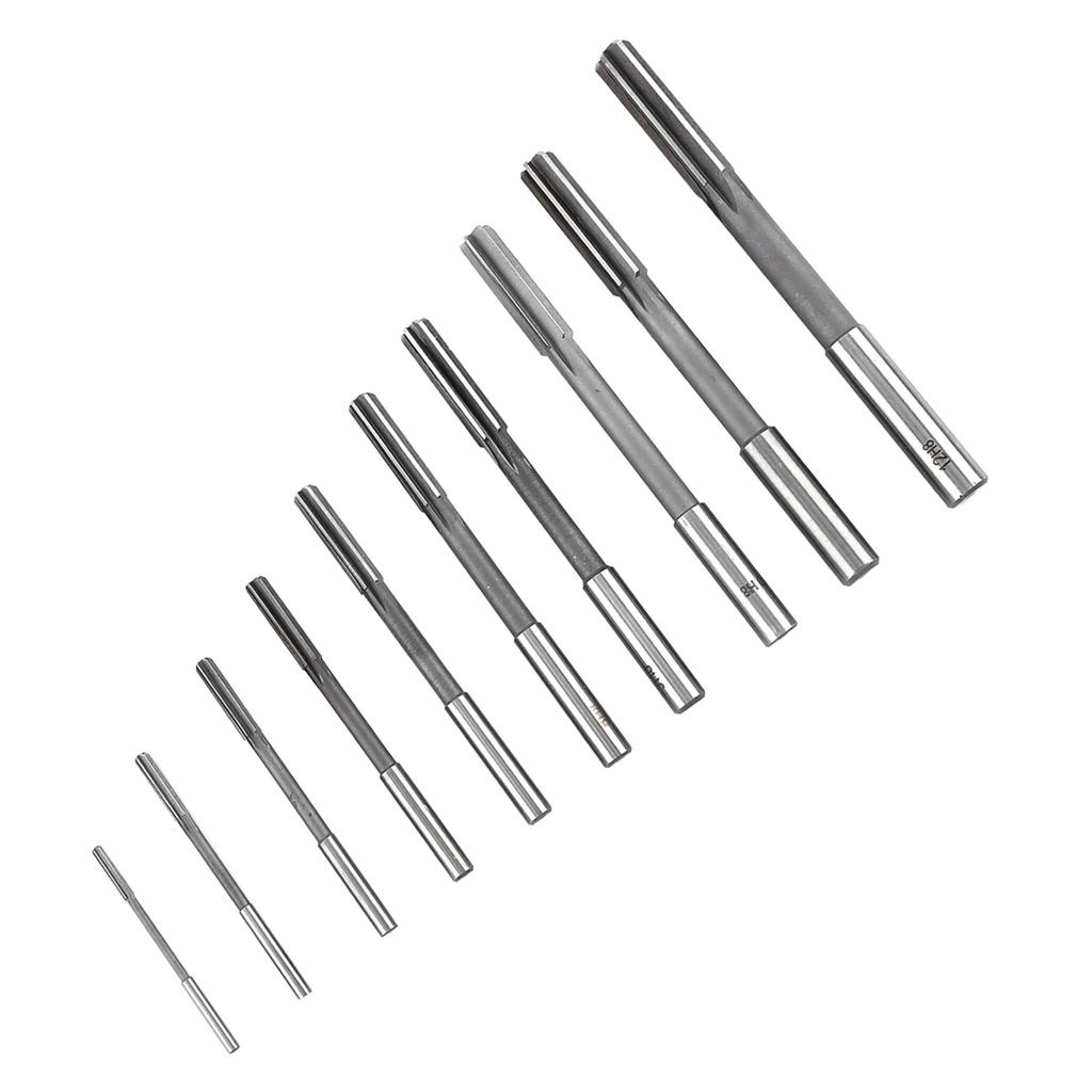10pcs HSS H8 Straight Shank Chucking Machine Reamer 3456789101112mm
