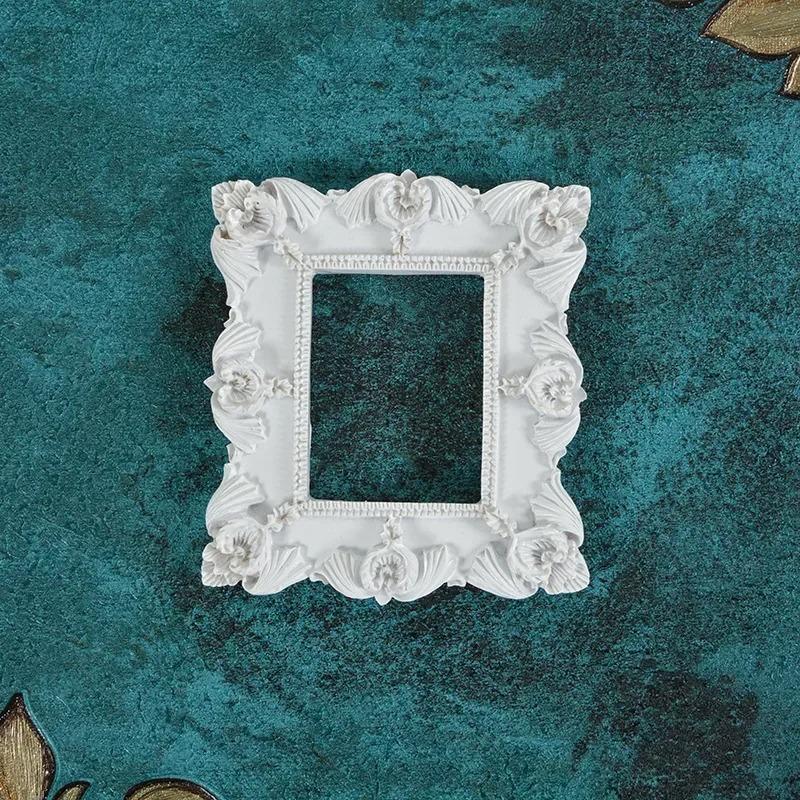 Golden Retro Photo Frame Nail Art Jewelry Decoration Home Decoration Photography Background Shooting Photo Props Picture Frame