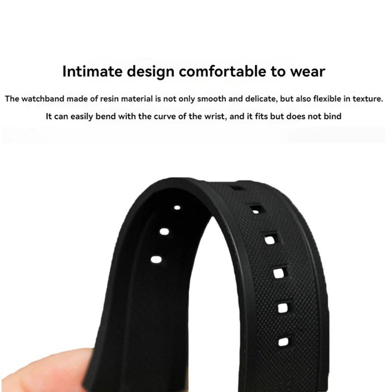 Resin Rubber Strap For Casio EDIFICE 5142 EQW-A1000 EQW-A1100 EQW-M1100 Watch Strap Convex 13mm Silicone Waterproof Watchband