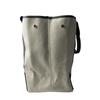 Used BALENCIAGAHandbag gray/Ivory canvas/leather Women