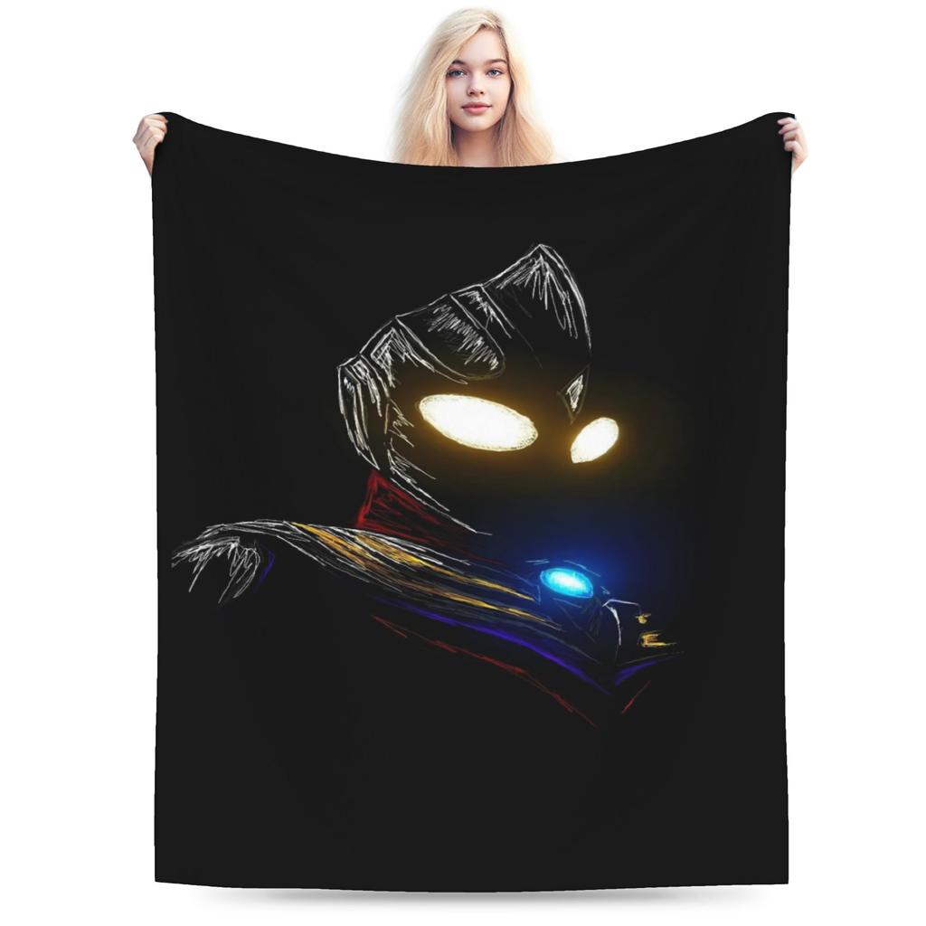ULTRAMAN Plush Blanket Children Flannel Throw Blanket For Couch Chair Soft Design Quality Bedspread Gift