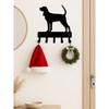 Vintage Farmhouse Dog Head Wall Hooks, 3 Pack, Rustic Iron Coat Rack for Leashes Towels, Cute Entryway Hallway Pet Organizer, Country Cottage Decor