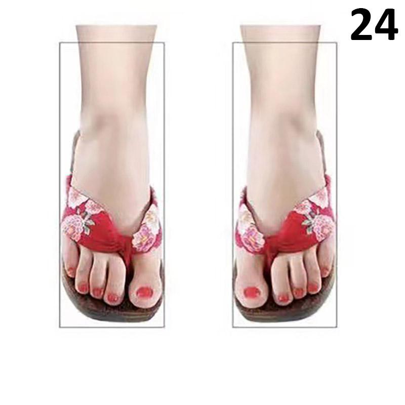 Uformelle flip-flops mønster tøfler sandaler korte sokker mannskap strømper lave ankelsokker