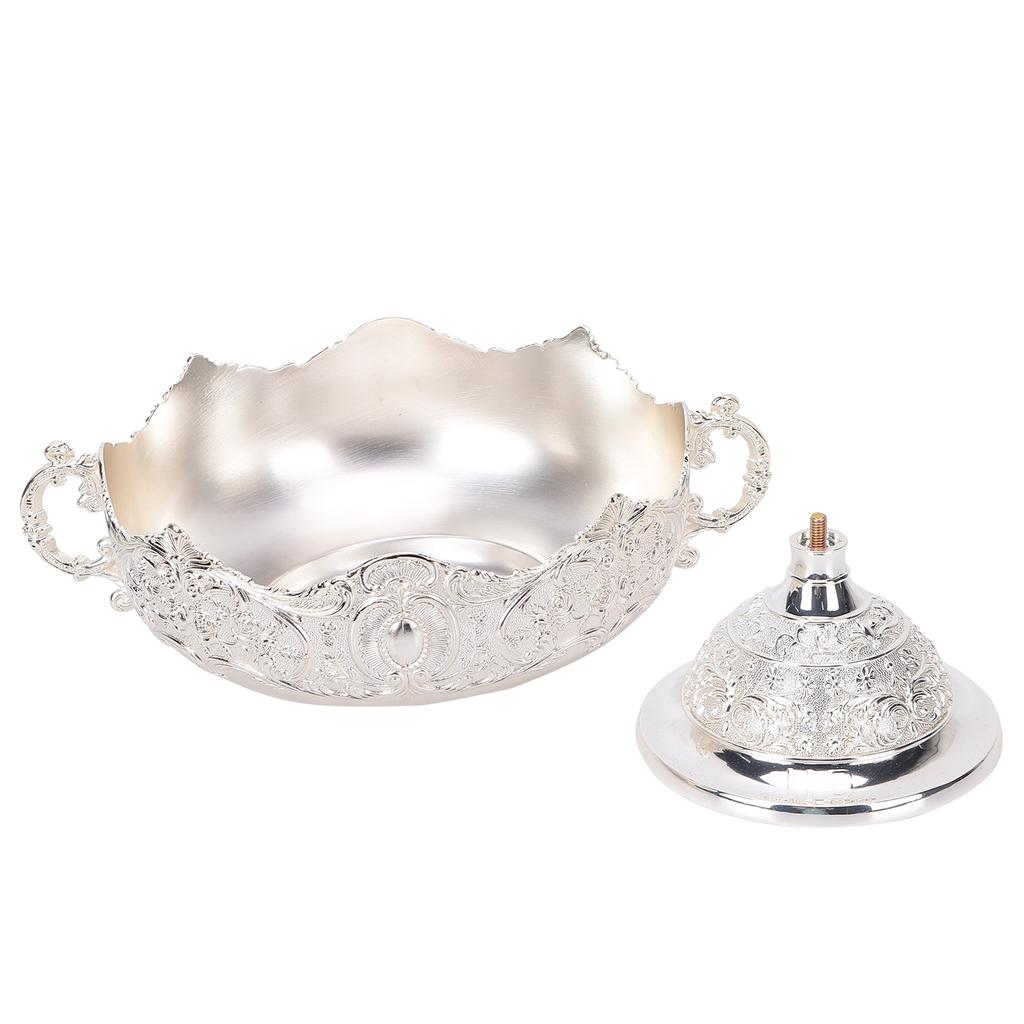 Tavă europeană pentru farfurii cu fructe Ornamente pentru bol din aliaj de zinc cu design retro pentru depozitarea bomboanelor