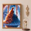 Diamond Painting 5D Round Diamond Full Drill Princess Winter Castle, Diy Handmade Stickers, Home Decoration Paintings