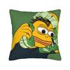 Sad P-Pepe Frog Pillowcase Polyester Cushion Cover Decorative Cartoon Pillow Case Cover Home Square 18'