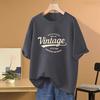 Women's Retro Cotton Slim-Fit Short-Sleeve T-Shirt