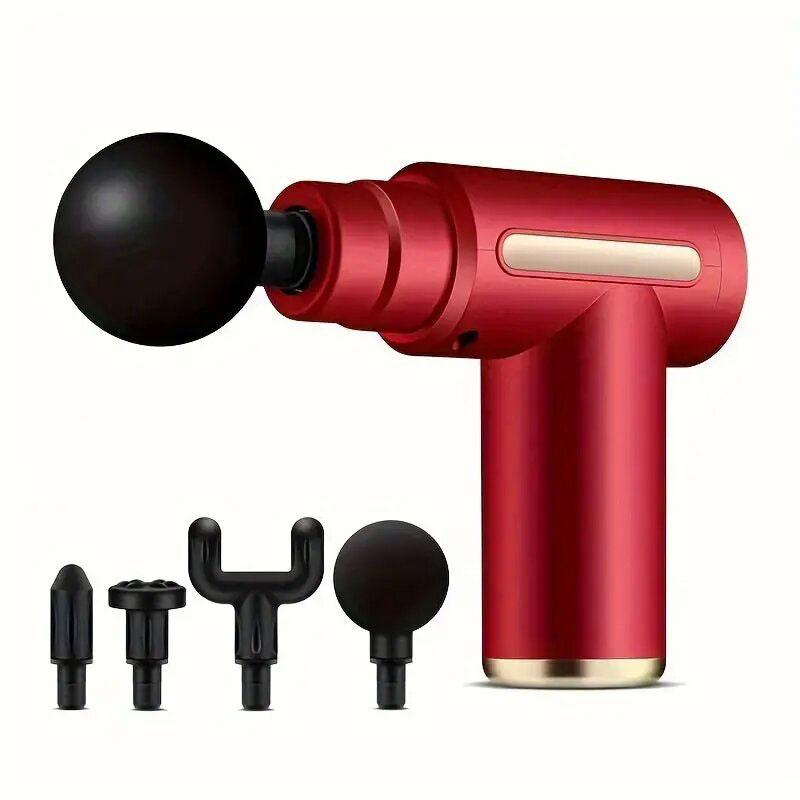 Portable Handheld Electric Muscle Massager Gun, Deep Tissue Impact Electric Muscle Massager, Suitable for Sports and Fitness