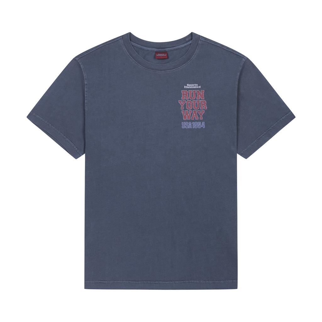 SPORTS ILLUSTRATED Multi-Sport Graphic Round T-Shirt (Navy)