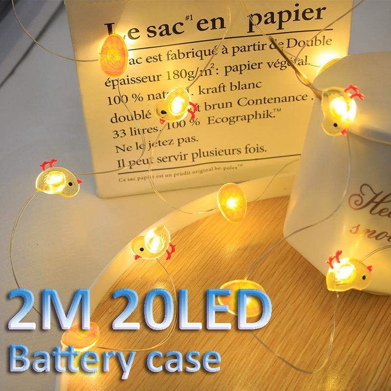 New Easter LED Bunny String Lights Easter Decoration For Home Carrot Rabbit Fairy Light Supplies Happy Easter Gifts Party Favor