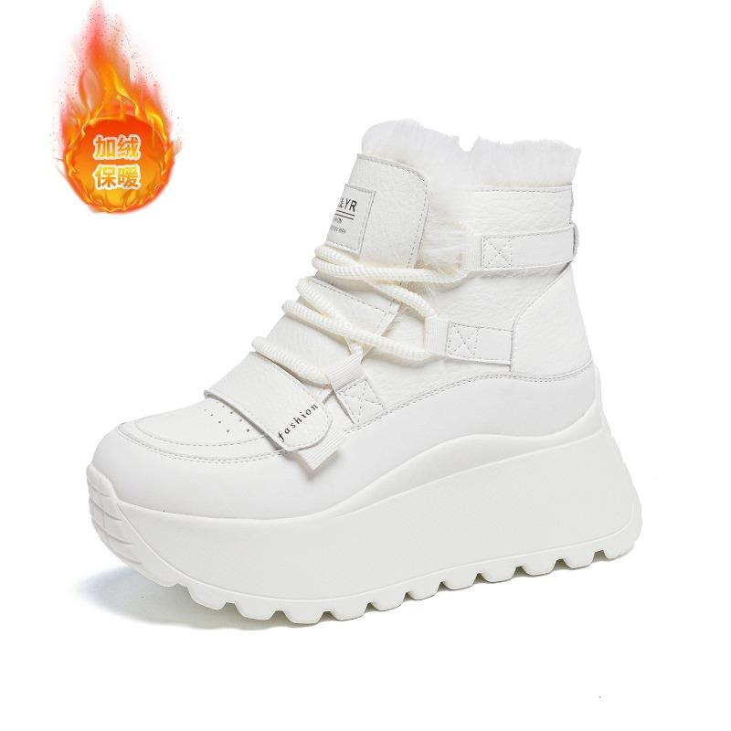 

Autumn and winter women s shoes velvet high-top casual fashion versatile sports shoes platform heightening shoes women 40