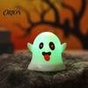 Small Ghost Figurine Light 6 Pcs Decorative Light, LED Color Changing Warm Flameless Battery-Operated Kids Room Halloween Decoration Mini Spirit Night