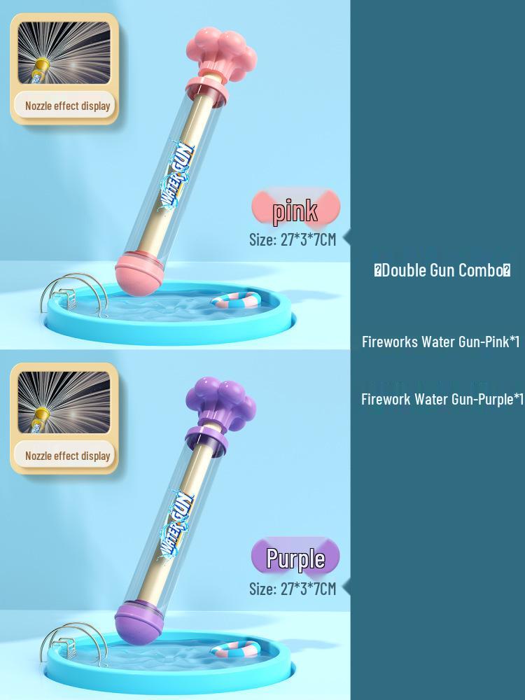 Kids' Water Cannon Toy - Pull-Out Spray Gun for Beach and Water Play