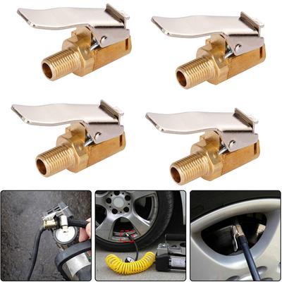 4Pcs Air Chuck for Tire Auto Pump Thread Nozzle Adapter 8mm Tire Valve Auto Pump Quick Conversion