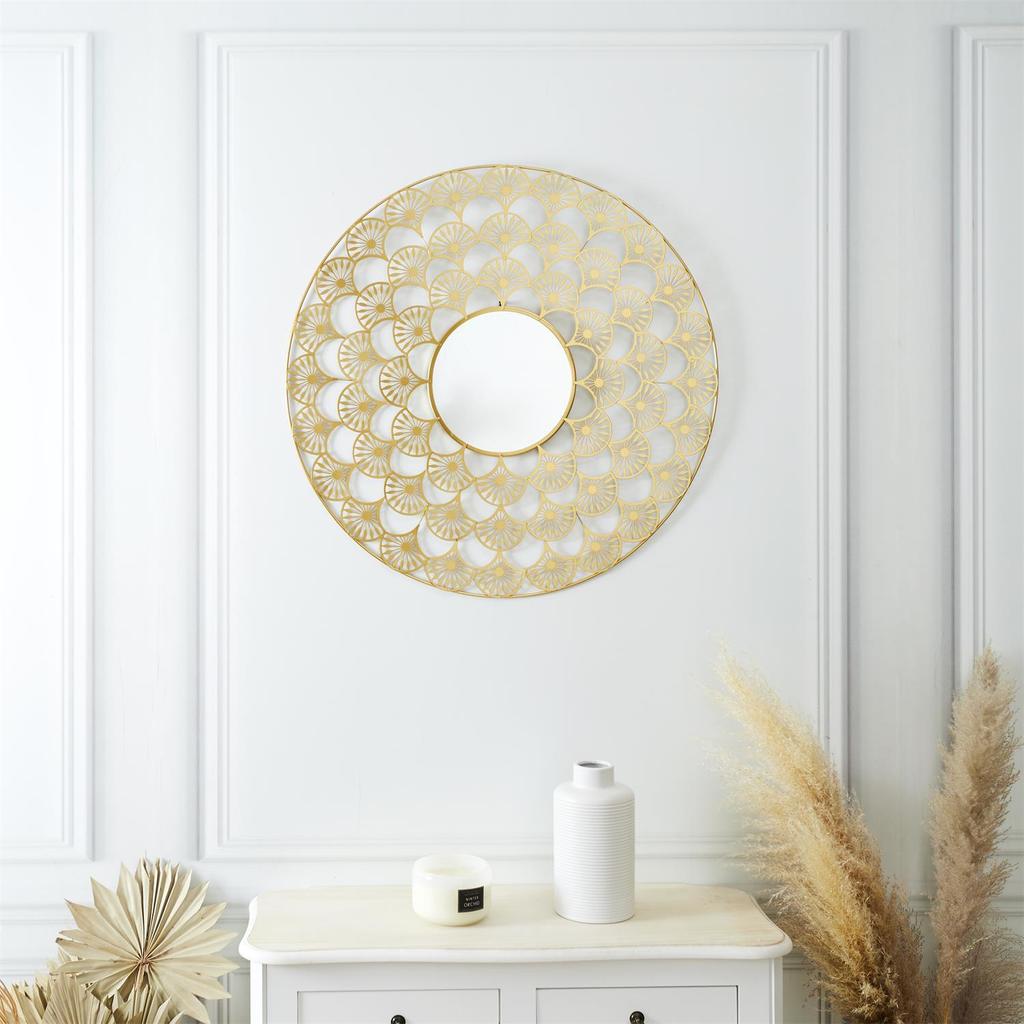 Mandala Mirror 70cm Gold