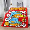 Garfield Cartoon Lazy Cat Print Soft Flannel Throw Blanket Warm Sofa Couch Bed Home Decor Cover For Classic Cartoon Fans