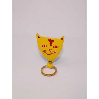 ARK COLOUR DESIGN [ARK COLOUR DESIGN] Cat Head Key Fob_Yellow