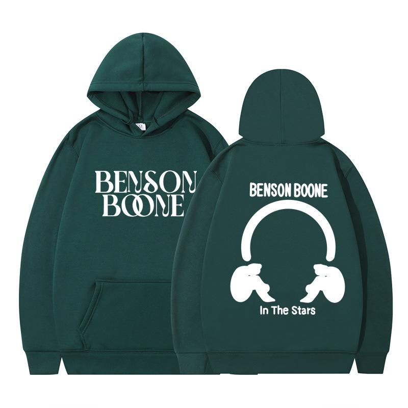 Hooded Sweater Harajuku Funny Benson Boone Sweater Long Sleeve Men's and Women's Pullover