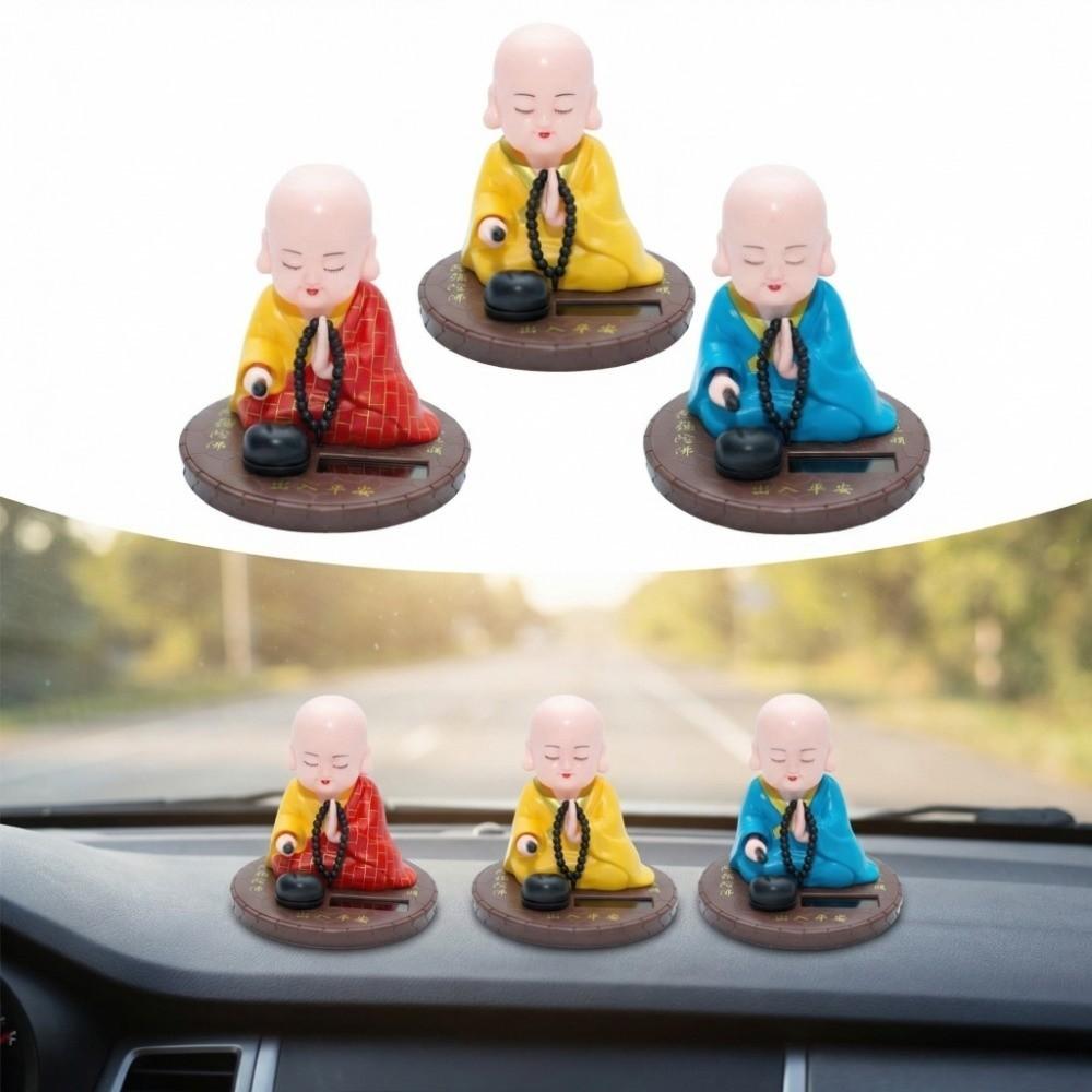 Nodding Beating Wooden Fish Toys Devout Prayer Desktop Buddha Statue  Home Office Decoration