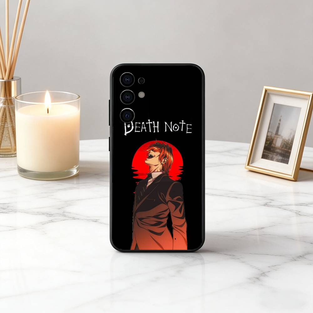 D-Deaths N-Notes L-Light Y-Yagami K-kira Phone Case For Samsung S25,S24,S21,S22,S23,S30,Ultra,S20,Plus,Soft Silicone Black Cover