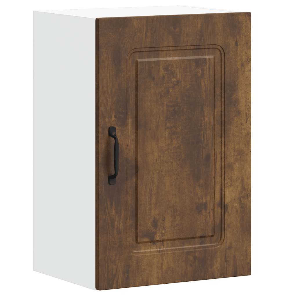 Lower Wall-Mounted Kitchen Cabinet, Kalmar, Smoked Oak