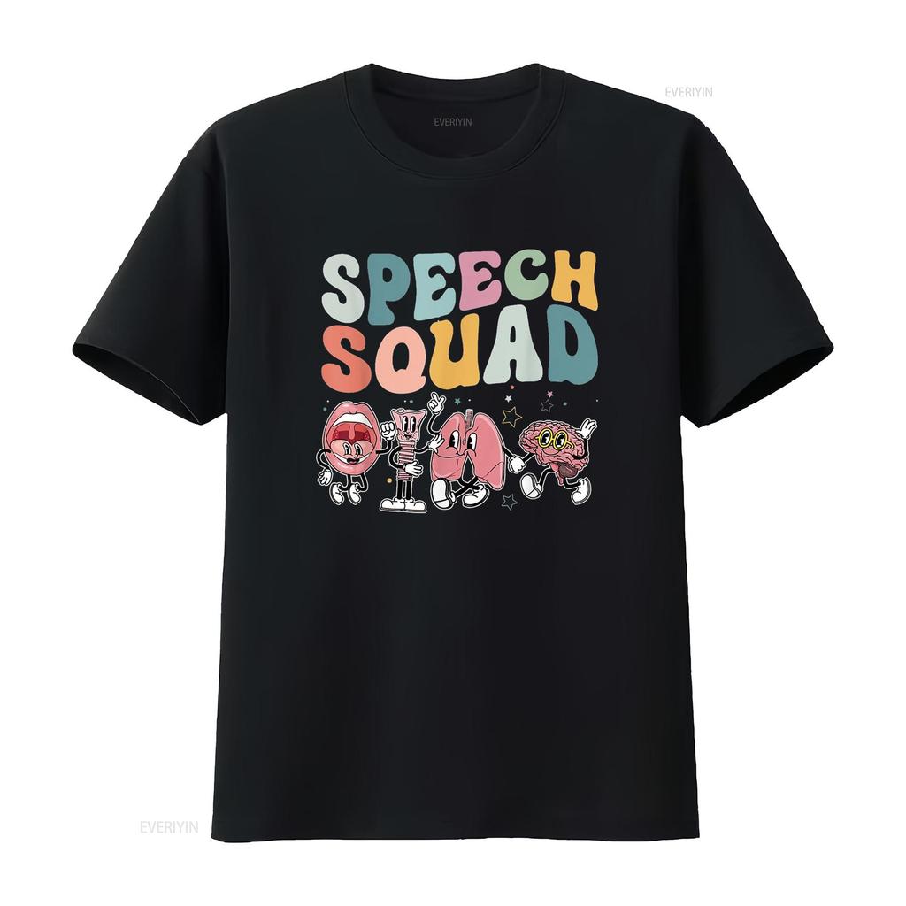 Speech Squad Funny Therapy Pathologist T Shirt vintage Washed graphic Breathable Soft designer clothes Top For Everyday Wear