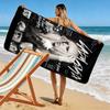 Gaga Print Strandtuch, Großes Weiches Schnelltrocknendes Handtuch für Strand Camping Schwimmen