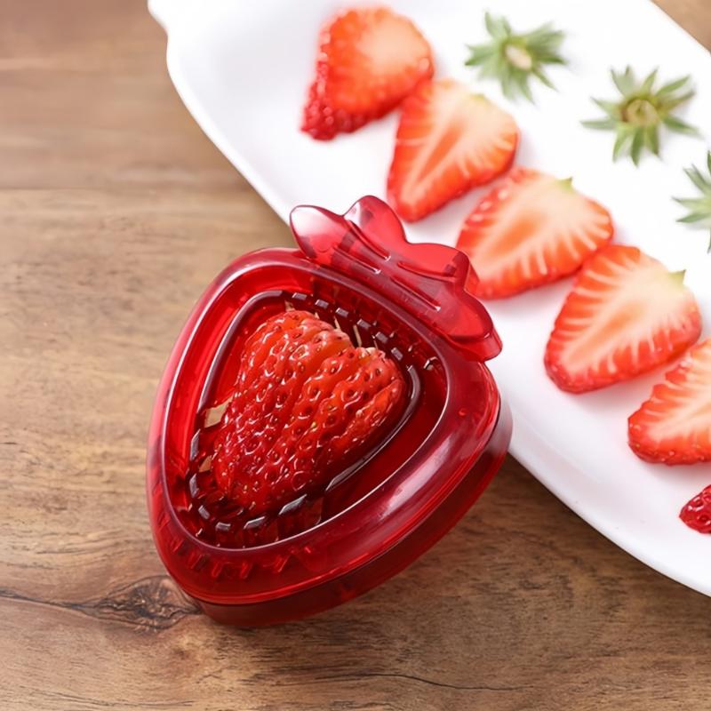 Fatiador de Morango Aço Inoxidável Lâmina Afiada Cortador Ferramenta Pequena Para Decorar Copos de Sobremesa Suportes de Bolo Decoração de Pão Caseiro