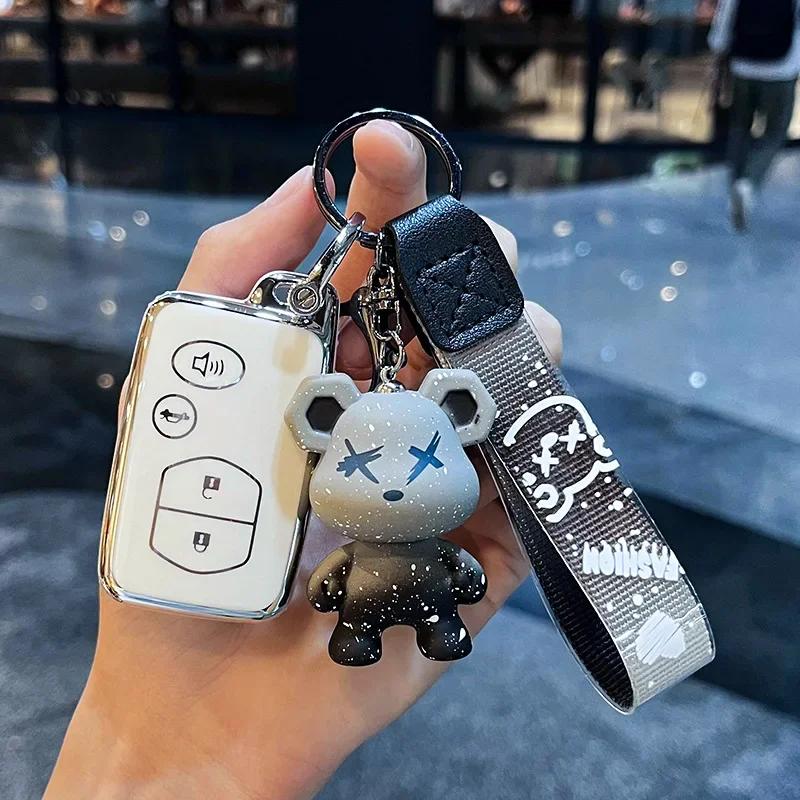 Fashion NEW TPU Car Key Case for Toyota Aqua RAV4 Land Cruiser Camry Prado Corolla Prius Cover Keyless Remote Fob 2 3 4 Buttons