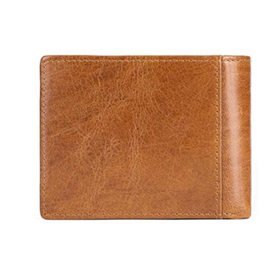 Men Faux Leather Wallet Large Capacity Bi-fold Short Wallet Vintage Minimalist Business Casual Credit Card Holder Front Pocket Wallet