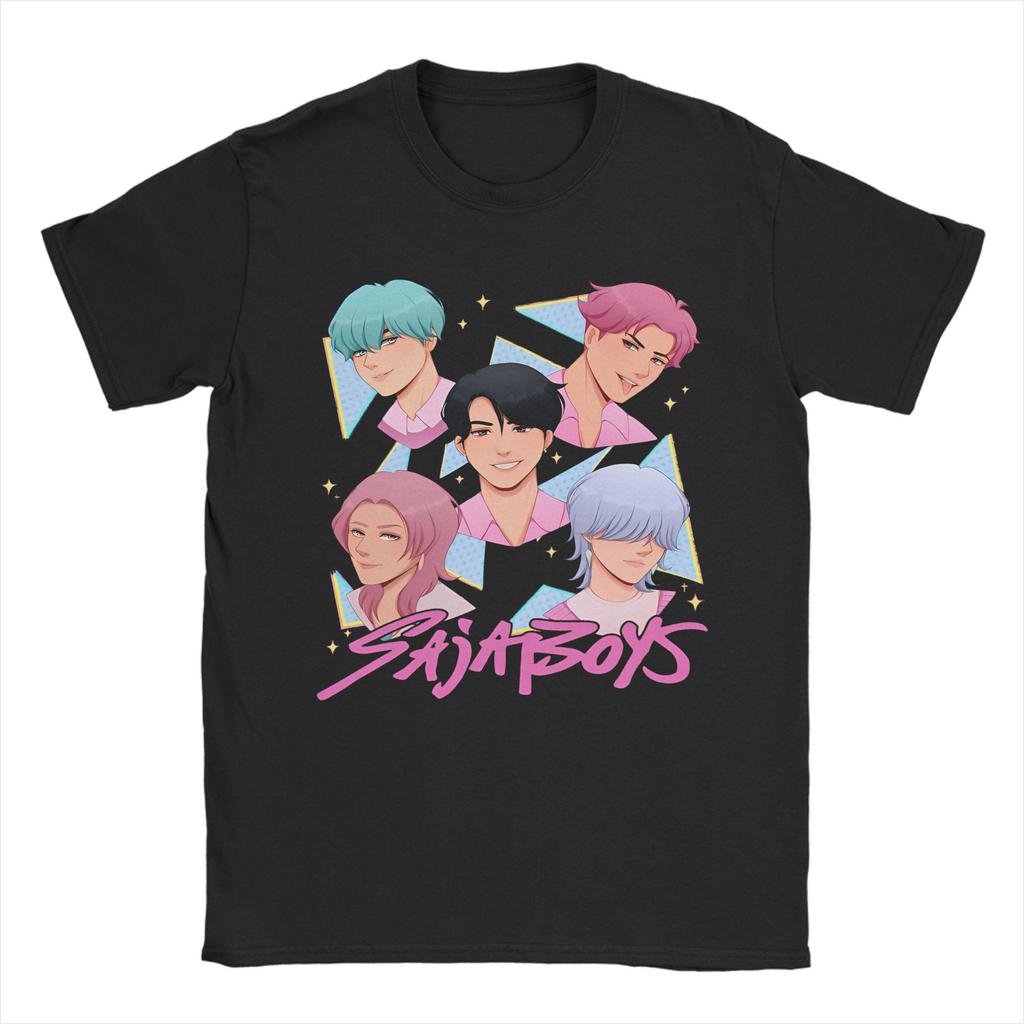 Demon Hunters Derpy Tiger Men's T Shirt  Novelty Tees Short Sleeve Crew Neck T-Shirts Pure Cotton Gift Clothing