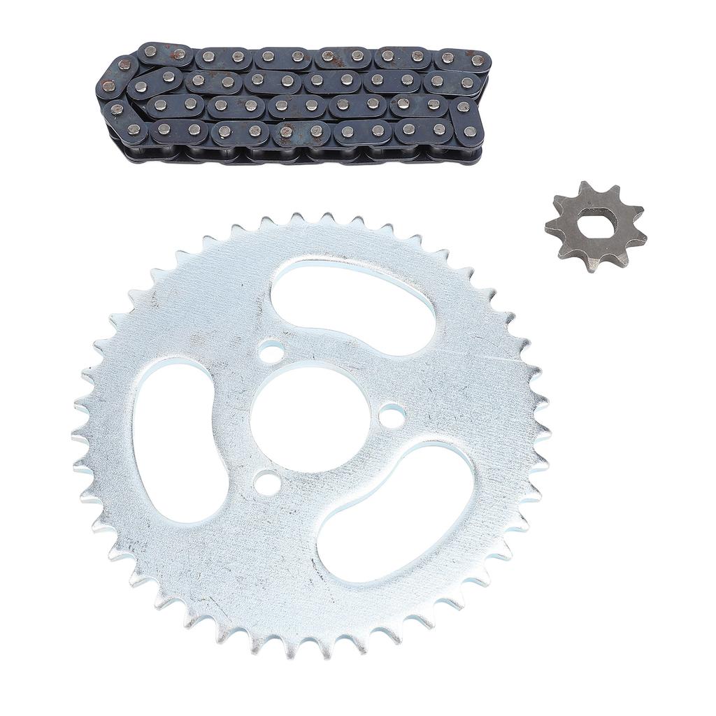 T8F Front Rear Sprocket Chain Kit with 50 Links T8F Chain 3 Hole 44T Rear Sprocket 9T Front Sprocket for Modified Karts