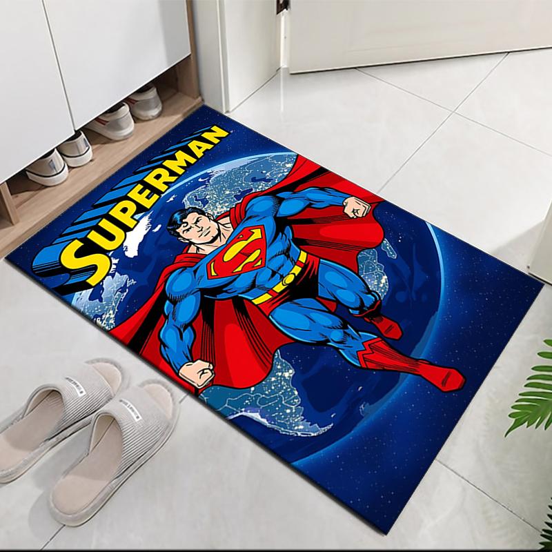 SUPERMAN Printed Carpetrugfor Office Chair Living Room Bedroom Kitchen Room Decor Gifts
