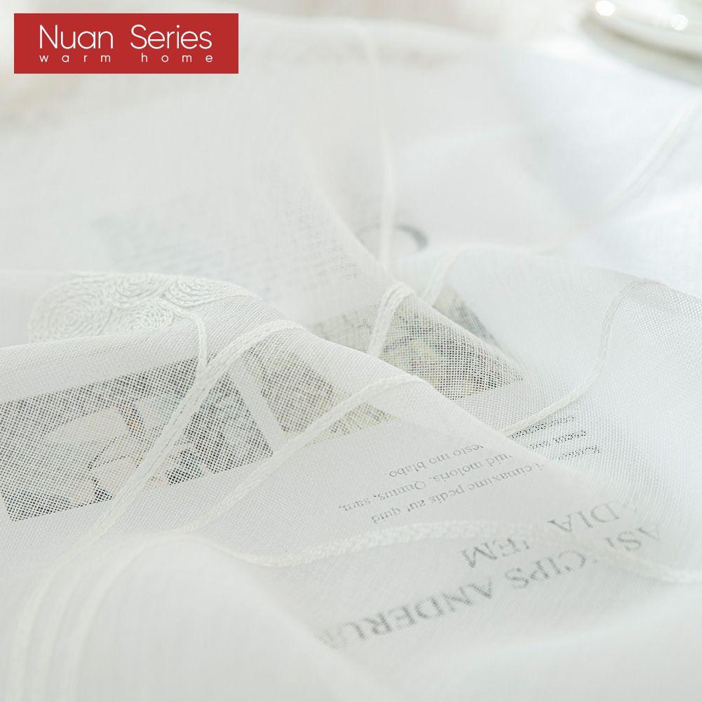 1 stk Tusenfryd Brodert Tyllgardin Moderne Mote Vindu Skjær Nydelig Tyllgardin For Stue Nuan Serien