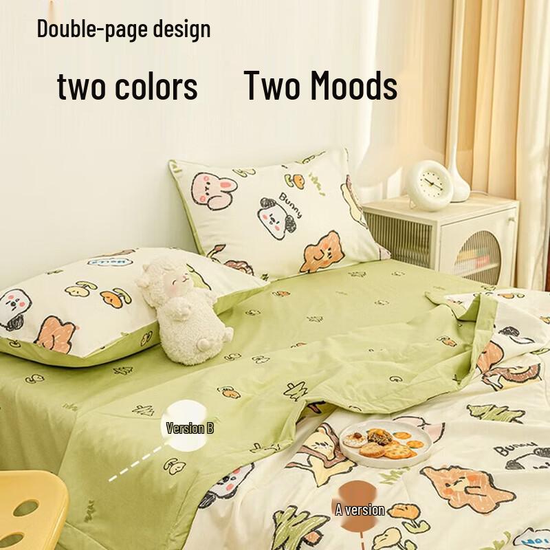 Nanjiren Machine Washable Polyester Summer Quilt