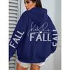 Fall Love Art Word Design Printed Women's Hoodie Hip Hop Clothes Autumn Loose All-match Women's Street Wear