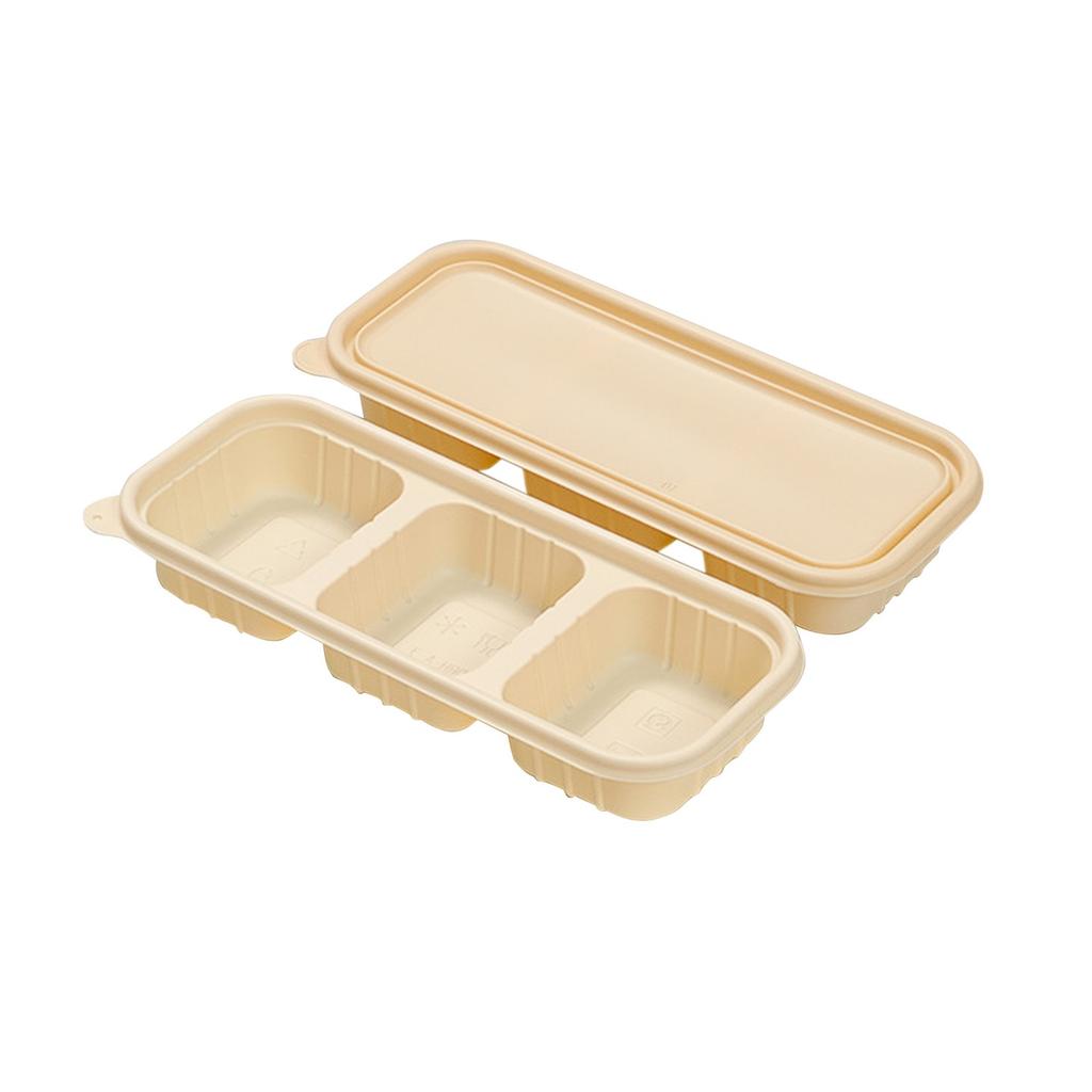 Corn Starch Bio Based  Rectangular Food Box, Takeaway Rice Packaging Box, Light Food Packaging Box