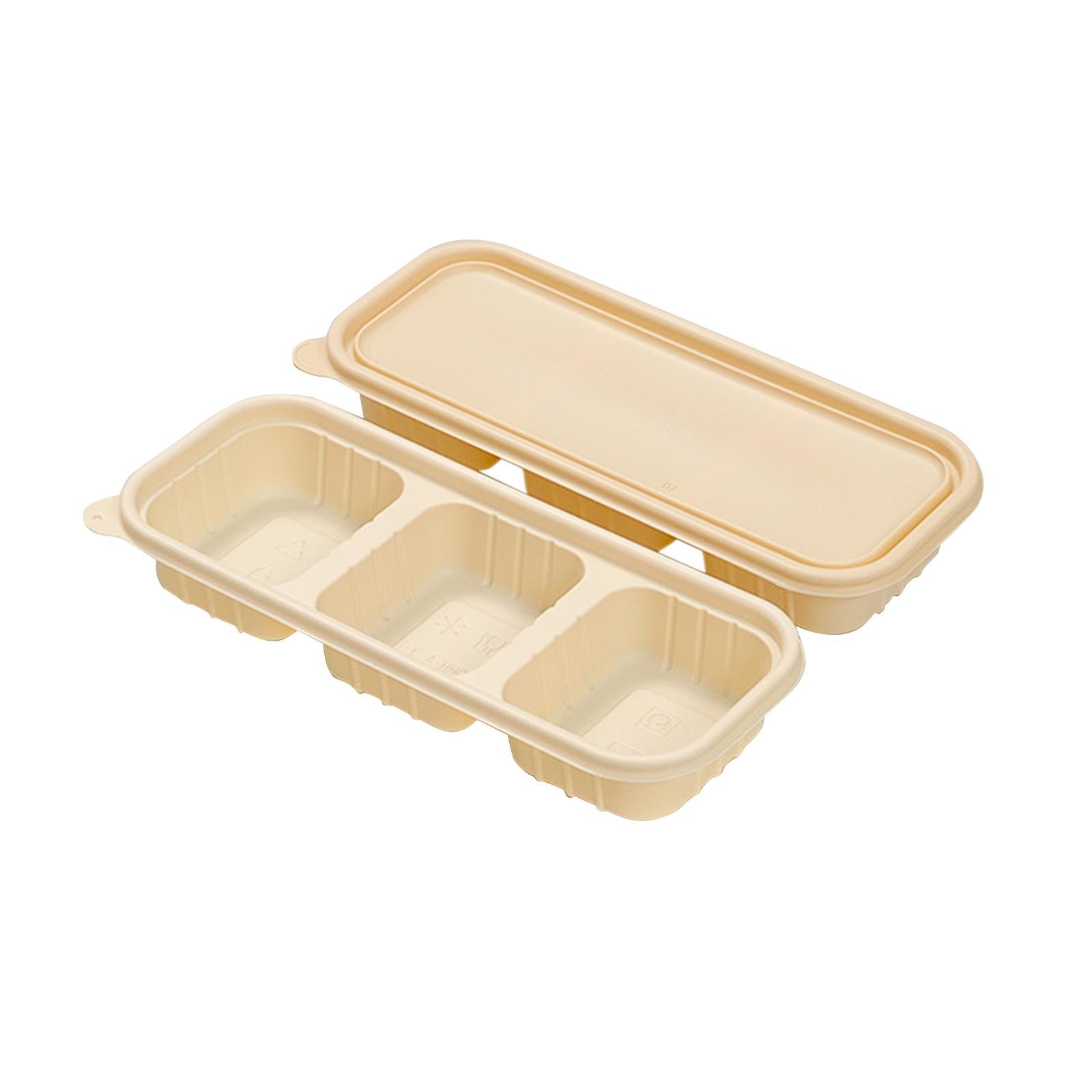 

Прямоугольная пищевая коробка из кукурузного крахмала на биооснове, упаковочная коробка для риса на вынос, легкая пищевая упаковочная коробка One Size