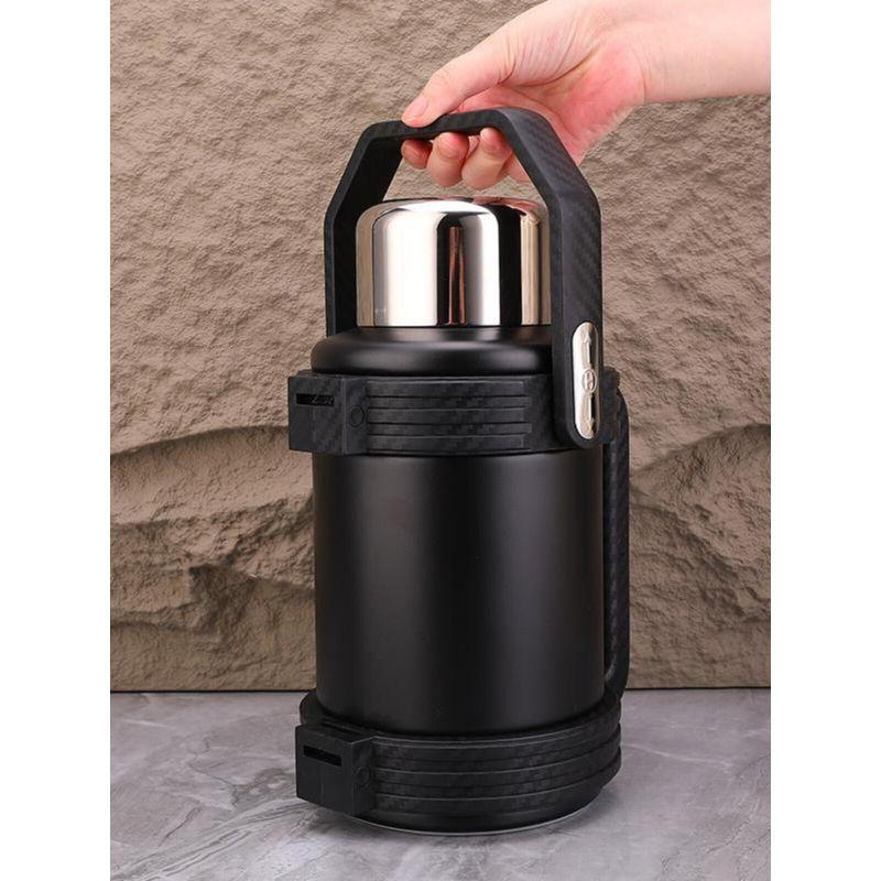 Insulated Kettle, Large Capacity Thermos Cup, Stainless Steel Portable Outdoor Thermos, Travel Car Hot Water Kettle, Cold-Keeping Cup for Home Use