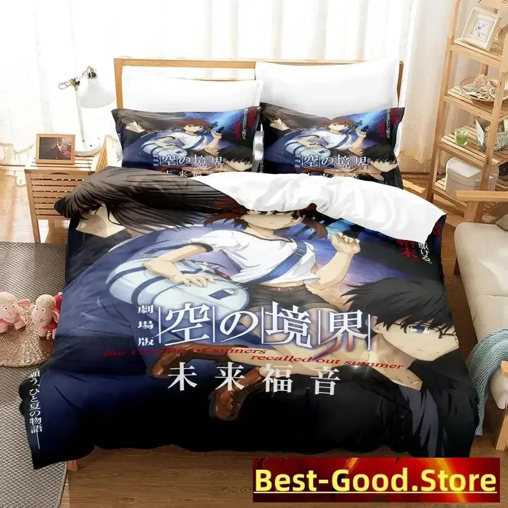 Top Kara No Kyoukai Bedding Set Printed Bed Set With Pillowcase Bed Duvet Cover Soft Single Double Queen Super King Size
