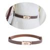 Fashionable Metal Adjustable Buckle Slim Belt for Women Perfect for Casual and Business Outfits