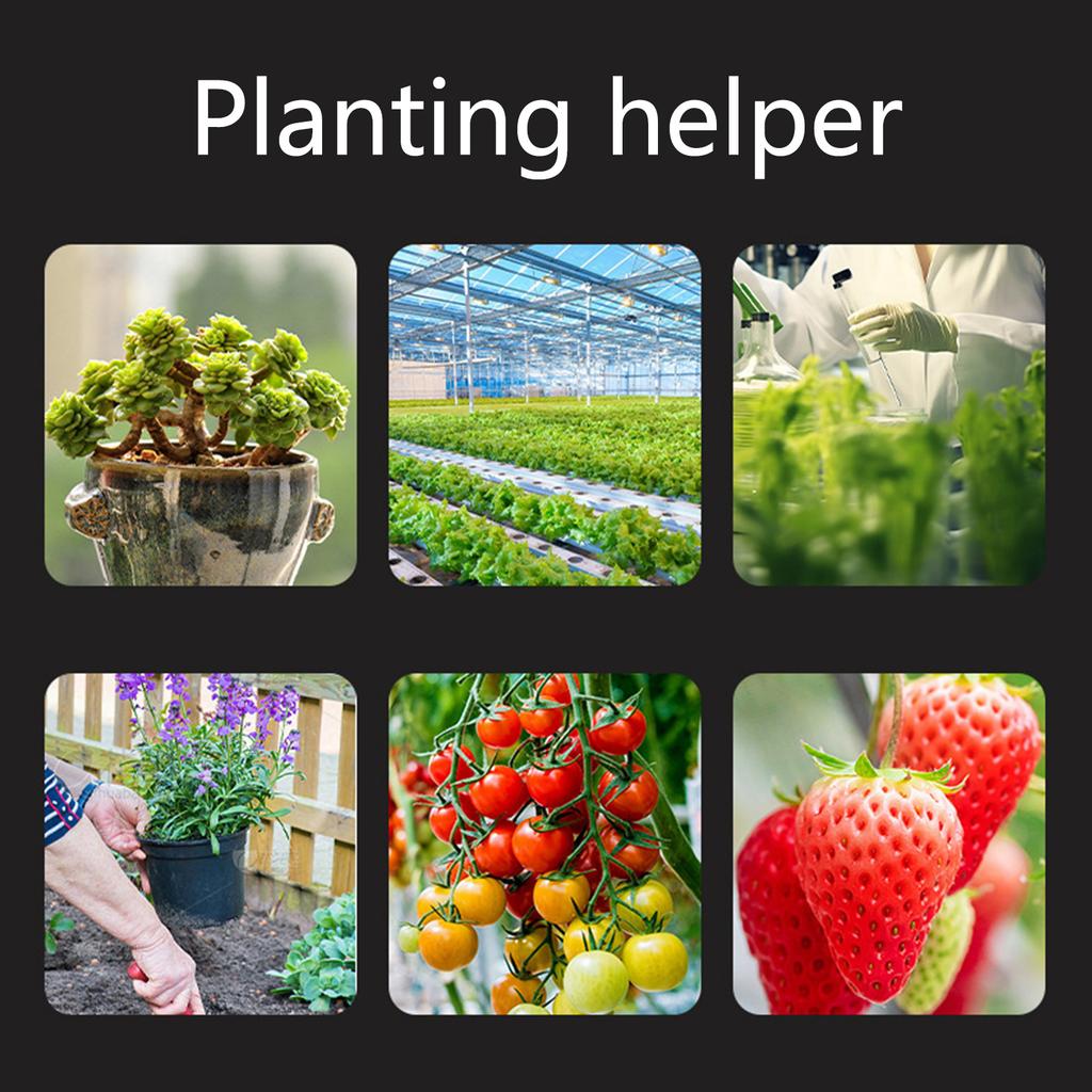 6 in 1 Bodentester mit LCD-Display Tragbares Bodenmessgerät zur Überwachung von Feuchtigkeit Fruchtbarkeit Temperatur & pH-Wert